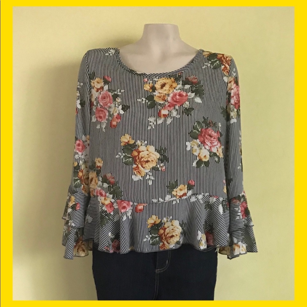 Free Kisses Ruffled Blouse